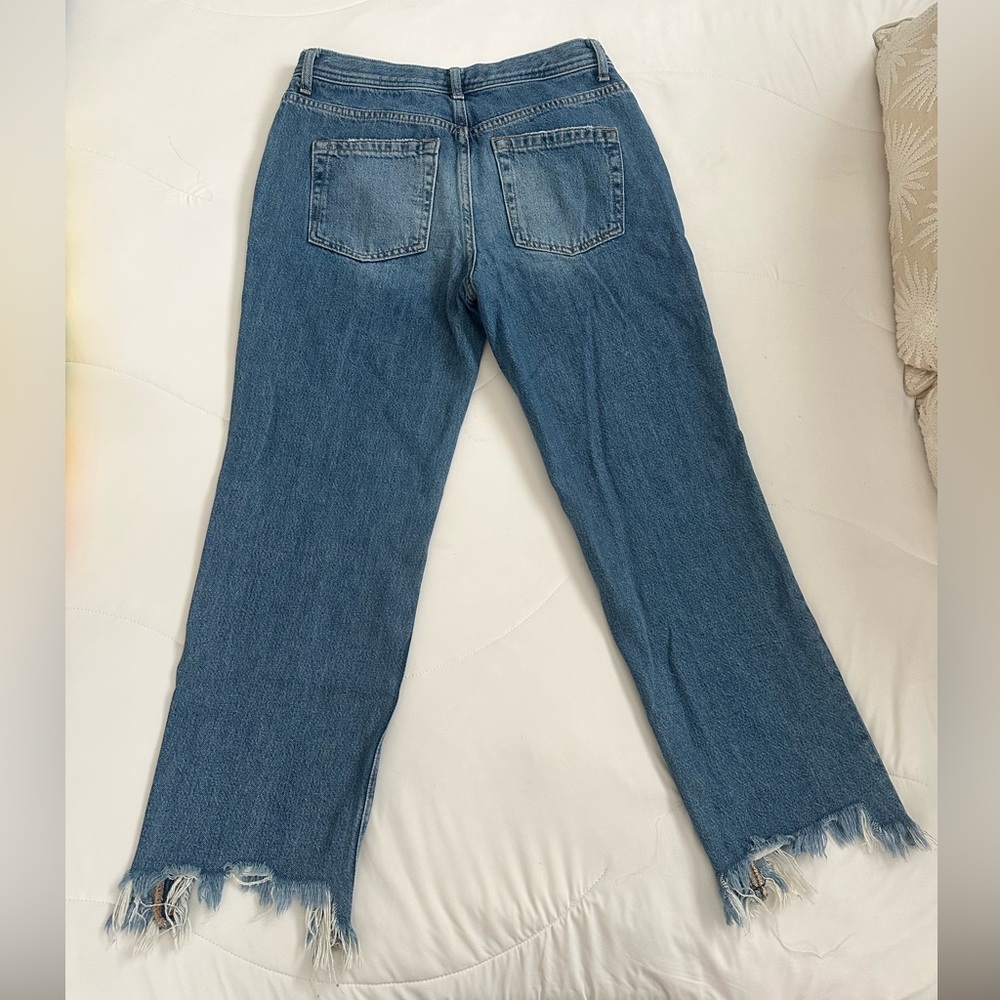 We The Free Blue Straight Leg Jeans - Picture 5 of 8